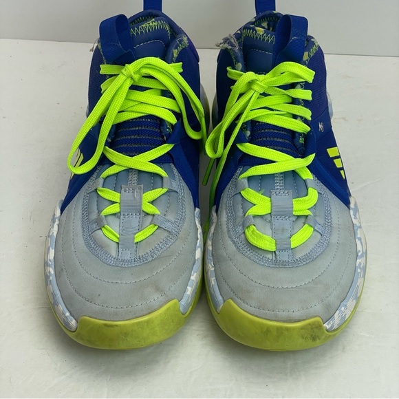 Adidas Exhibit Select Candace Parker Mid Basketball Shoes Size 8.5 blue yellow - Picture 3 of 13